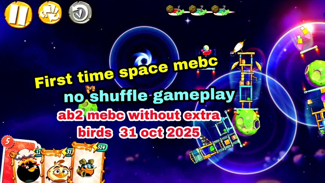 Angry birds 2 space mighty eagle bootcamp mebc 31 oct 2025 without extra birds#ab2 mebc today