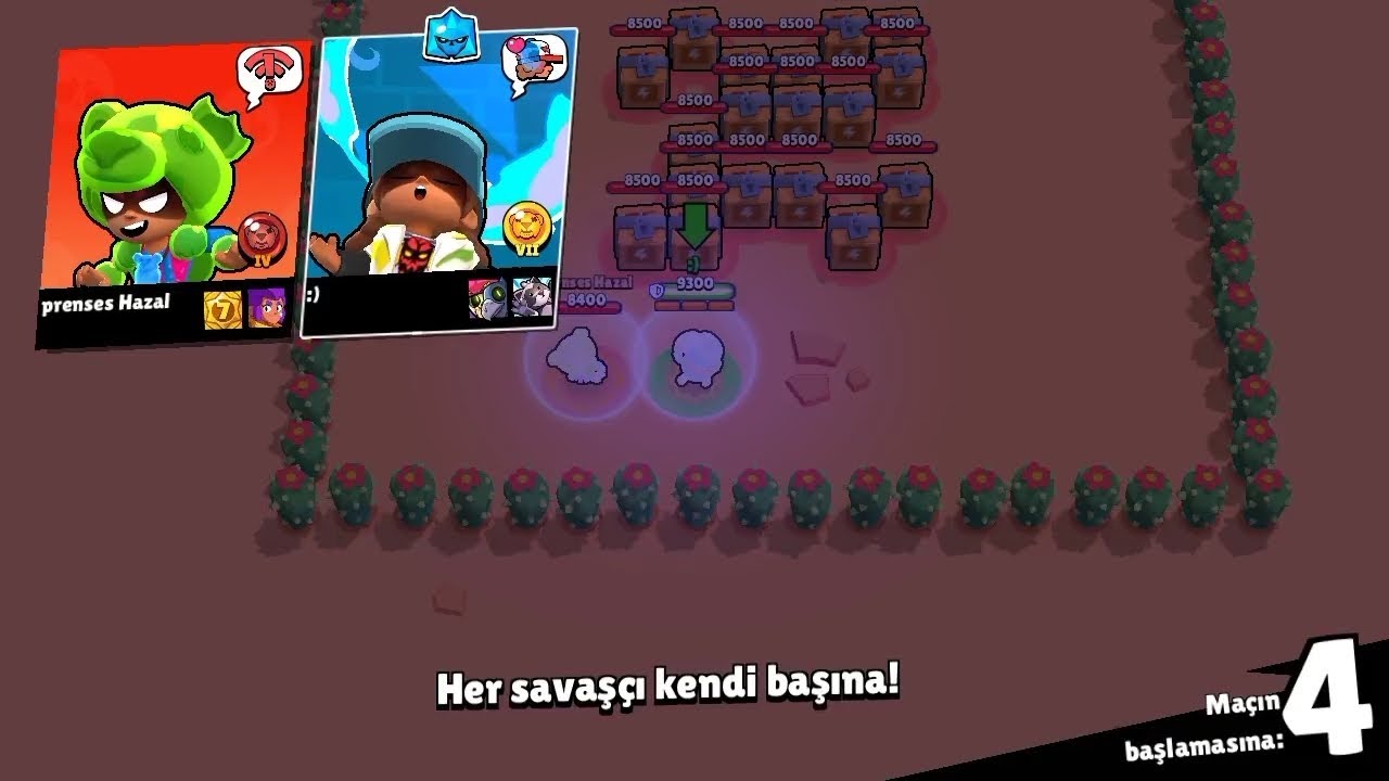 Kuzenimin kardeşi ile brawl stars ama karakter peti vs insan&pet