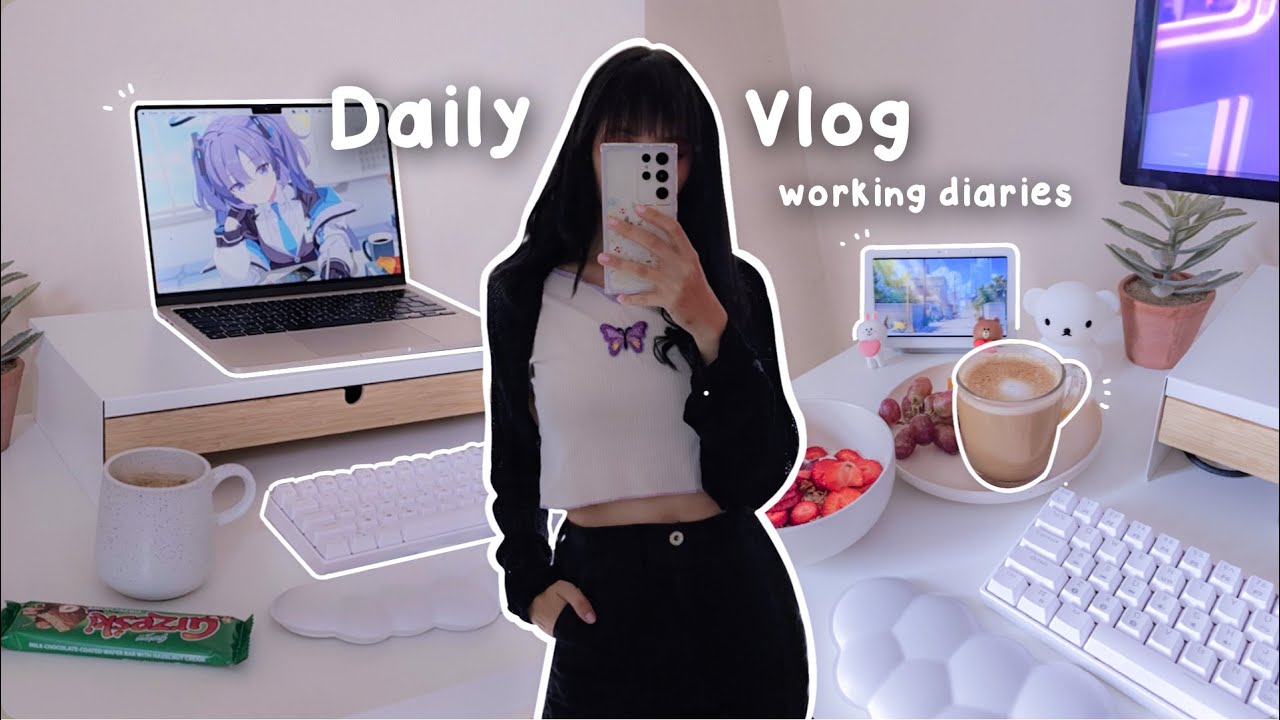 daily vlog 🖇️ working diaries, cooking, gym, being productive