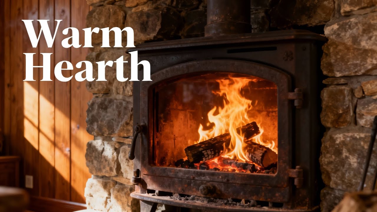 8 Hours of Cozy Cabin Fireplace Sounds for Relaxation and Comfort