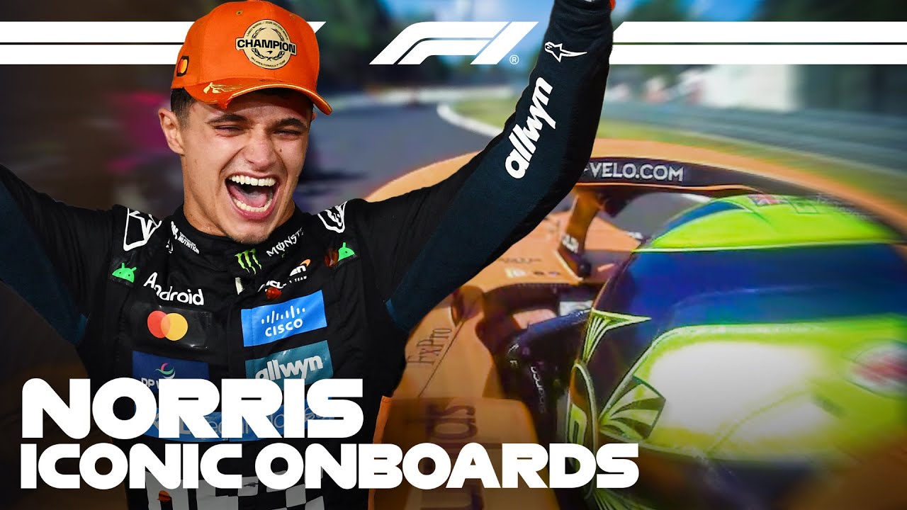 Lando Norris' F1 Journey To The Top: The Ultimate Onboard Collection | Best Onboards | Qatar Airways