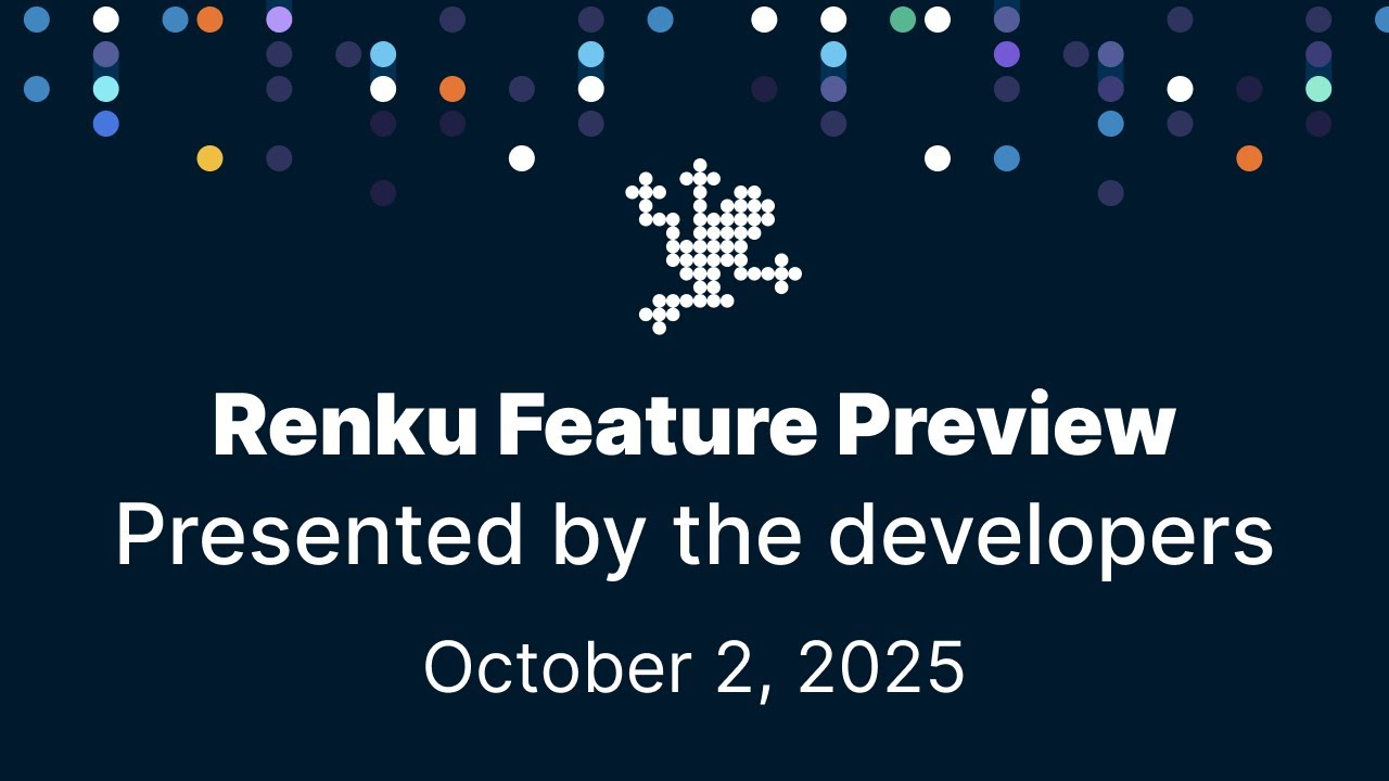Renku Feature Preview - Integration with CSCS, private docker images, new documentation and more