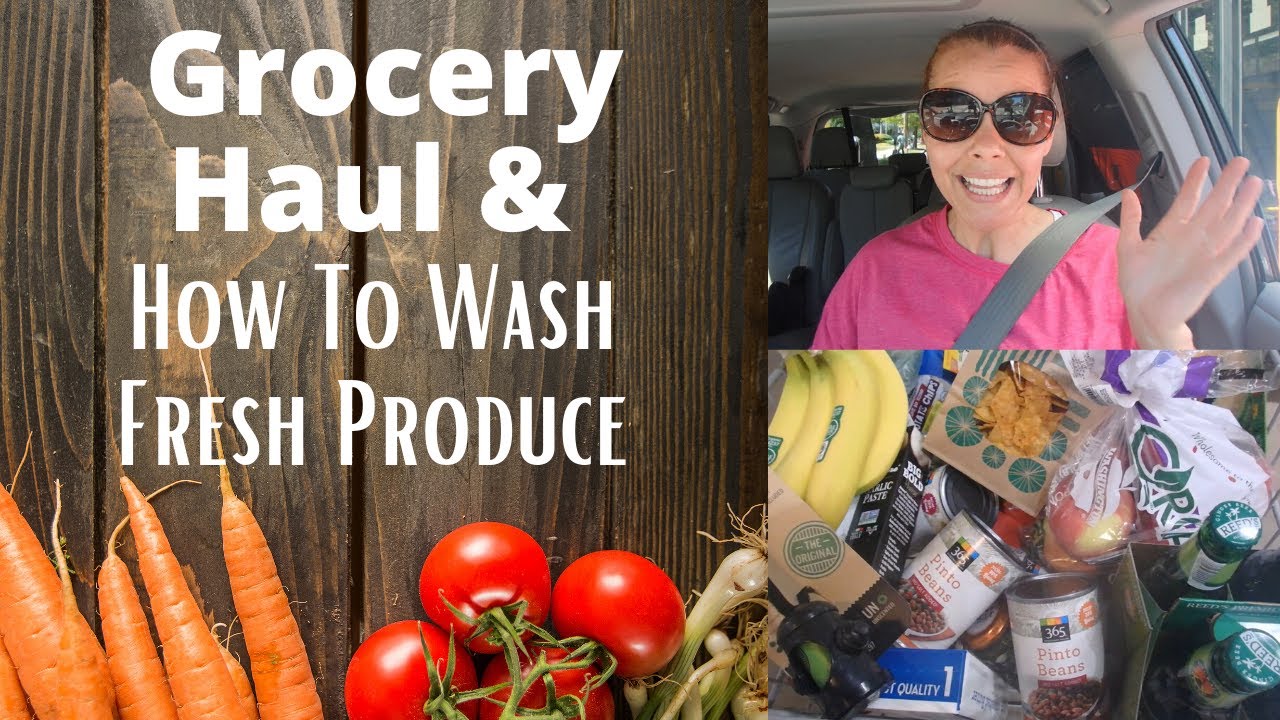 How To Wash Vegetables & Fruits | 3 Ways | Grocery Haul