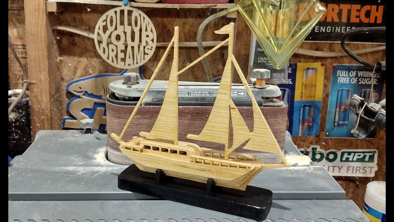 Miniature Sailboat, Scroll Saw Project