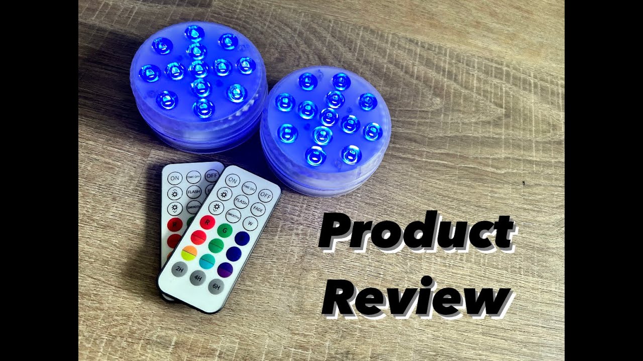 In Hand Review of LOFTEK Submersible LED Lights with Remote