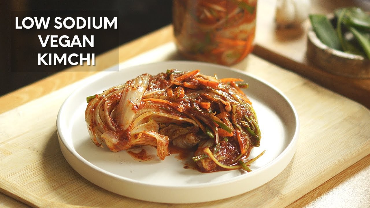Vegan Kimchi Recipe | Low Sodium Kimchi | No Salt Kimchi Recipe