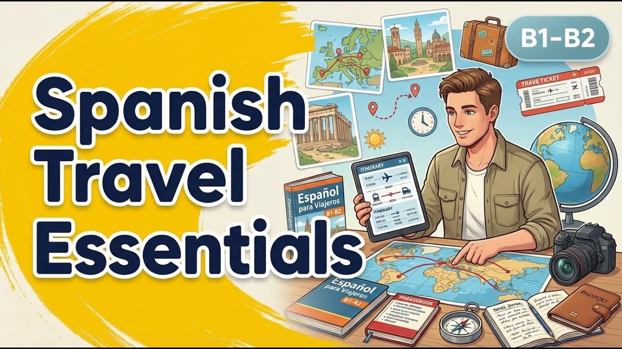 🎥 Learn Spanish Travel Essentials | Intermediate Spanish B1–B2