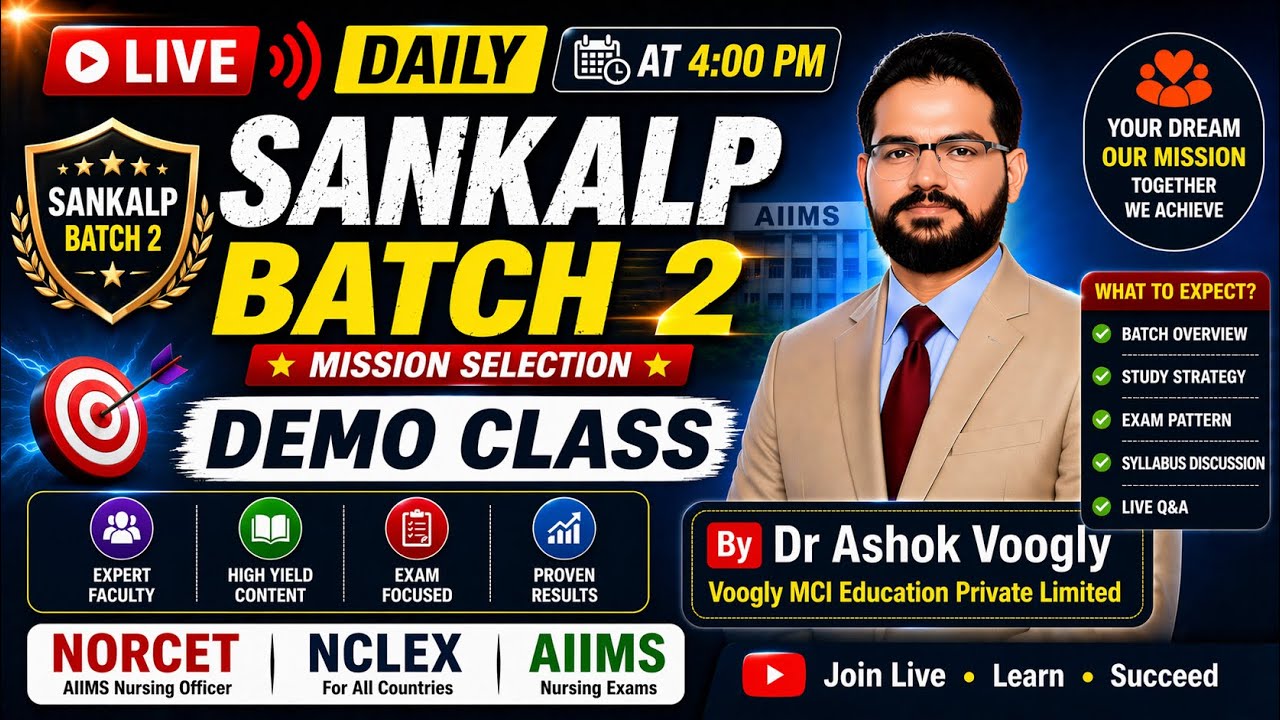 #SANKALP BATCH 2 – Announcement #norcet #nclex #voogly #Dr. Ashok Sahu Sir