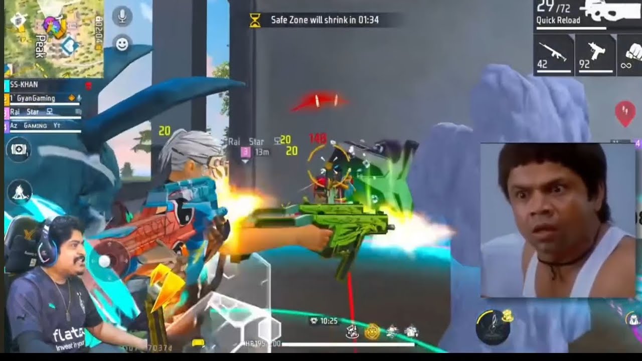 Gyan gaming raistar op gameplay 😱😱🦸🏽🦸🏽