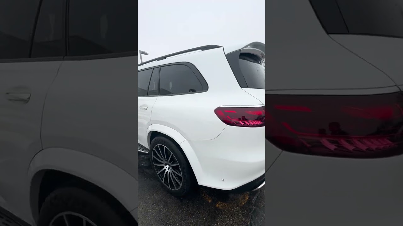 2025 Mercedes GLS580 white with beige interior 