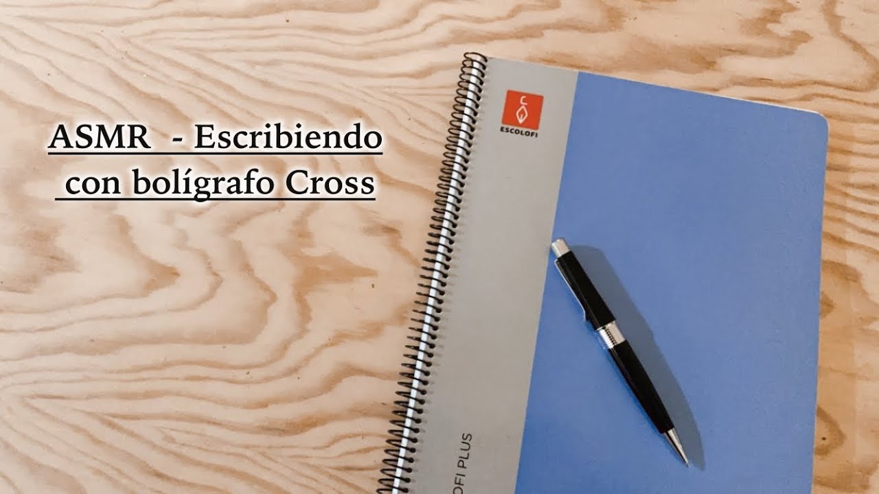 ASMR  - Escribiendo con bolígrafo Cross