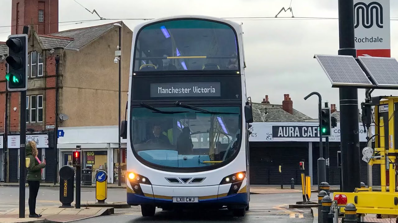 Rail Replacement Thrash: Tyrers Coaches Wrightbus Gemini 2 Volvo B9TL LX11 CWJ