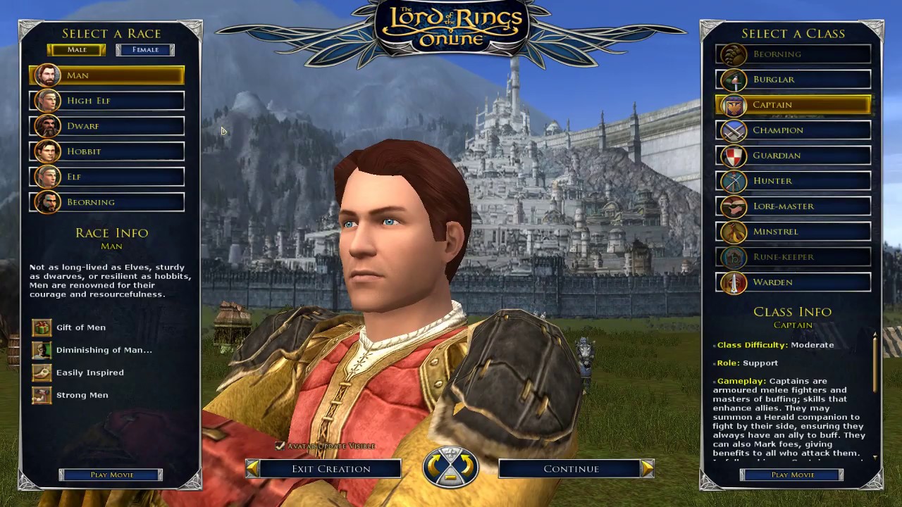 Lotro. Совместимость расы и класса. (Для новичков)
