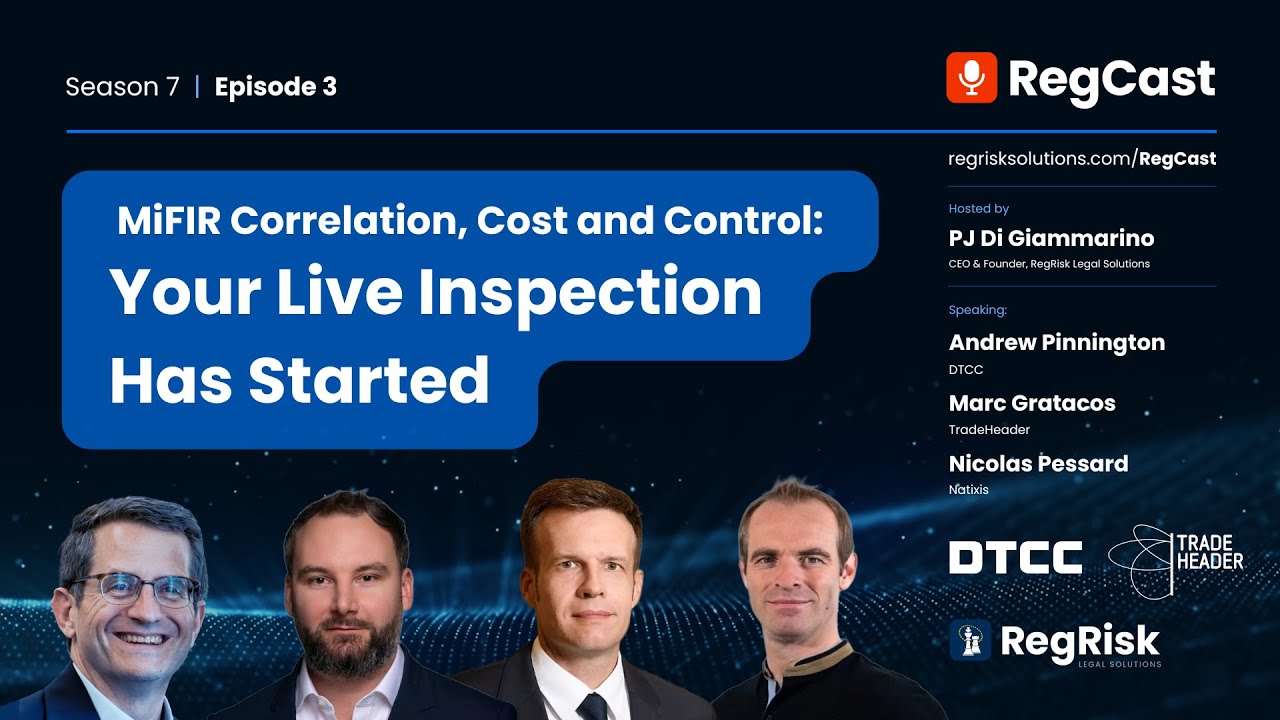 MiFIR Correlation, Cost and Control: Your Live Inspection Has Started