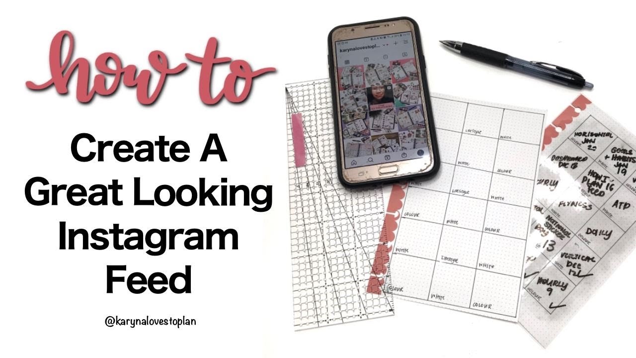 How I Create My Planner Instagram Feed