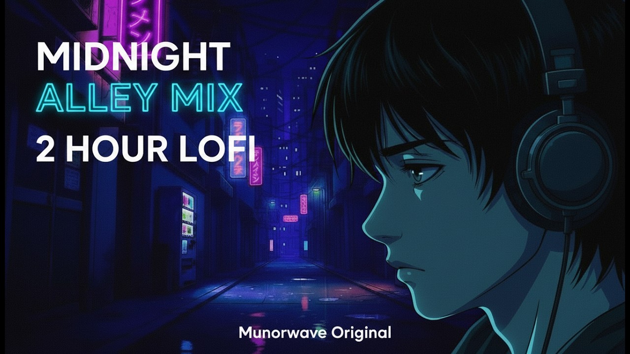 POV: Walking in a rainy neon city at 3 AM 🌃 [Midnight Alley Mix]
