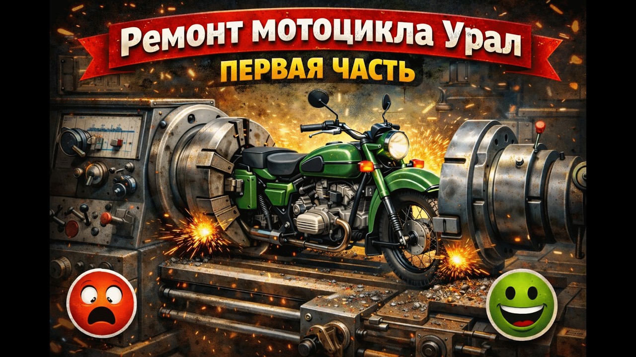 Ремонт Урал 750 Часть 1.
