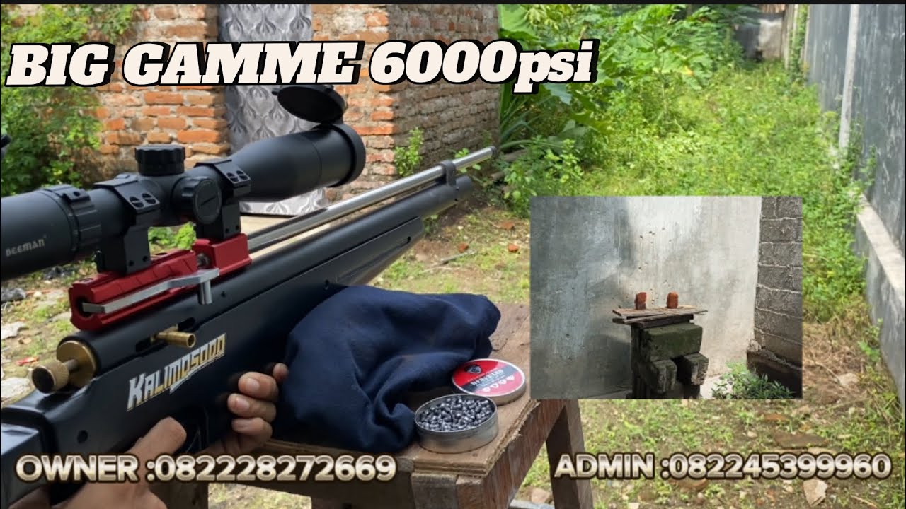 TES AKURASI 💢 PCP OD 34 3mm BIG GAMME 6000psi DAN BANYAK STOK YANG LAIN BOLOOO