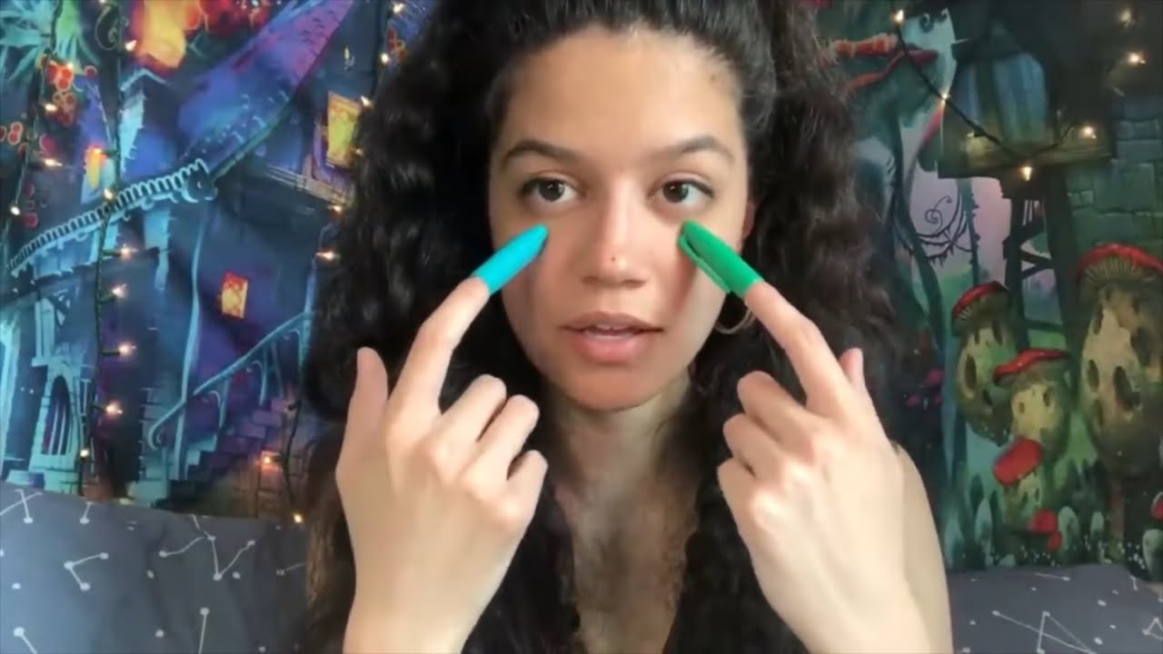 asmr &bull; fake acrylic nails + anticipatory triggers + face tracing (reupload)