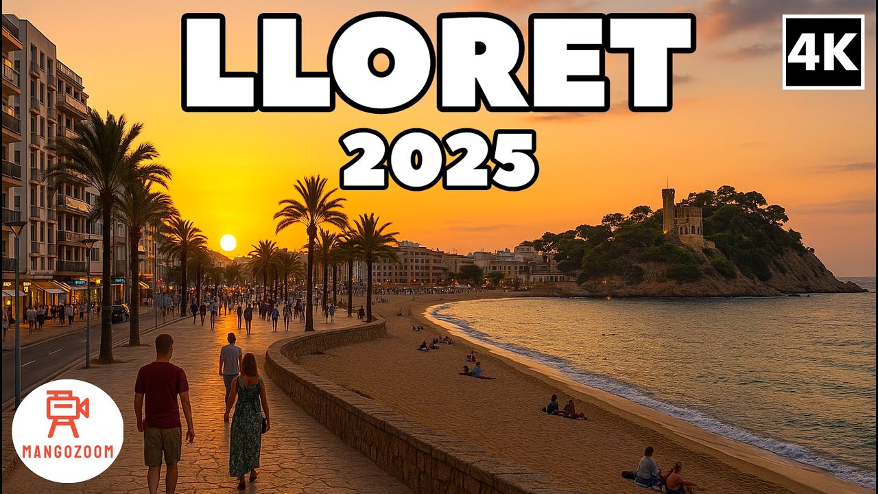 Lloret de Mar, Spain 2025 - Evening Walking Tour