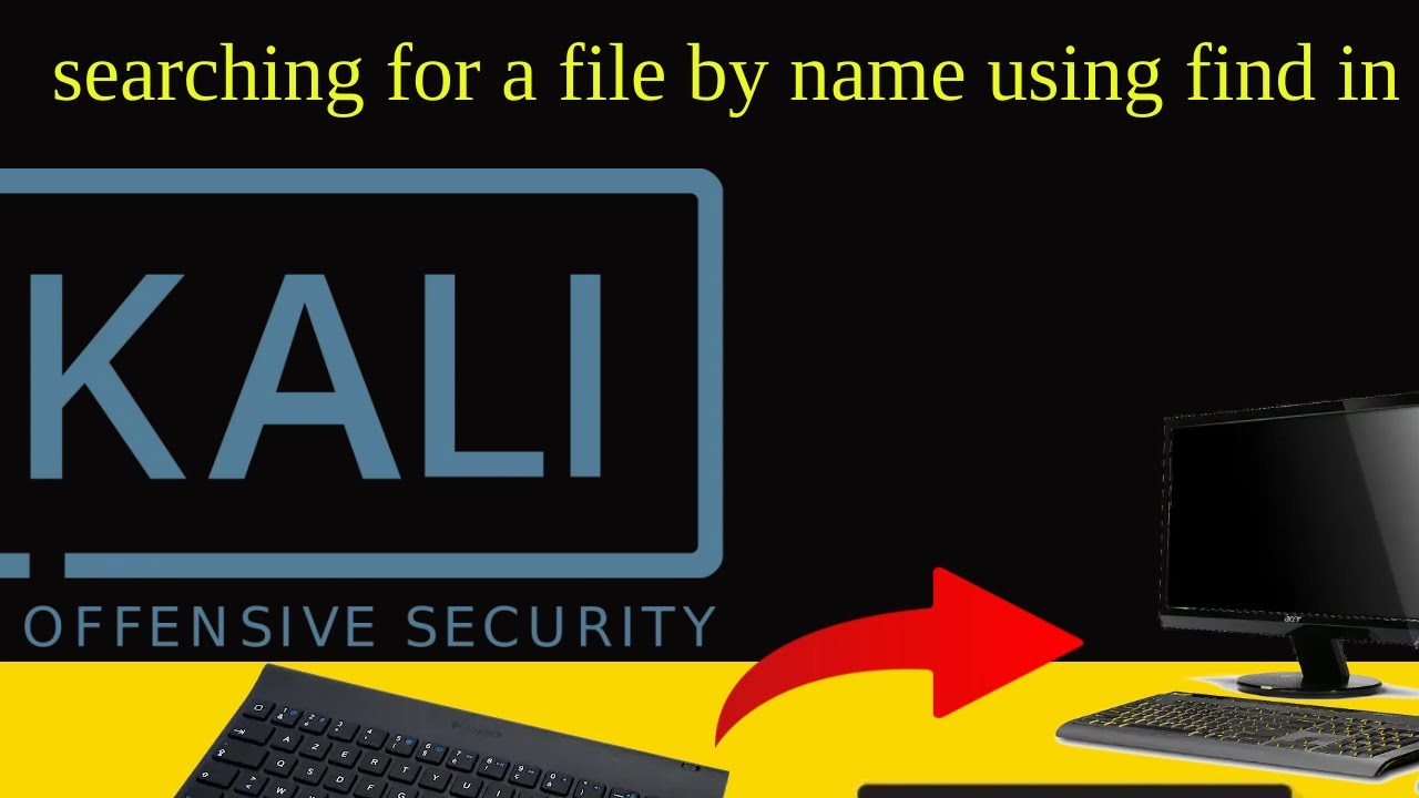 searching for a file by name using find in Kali Linux