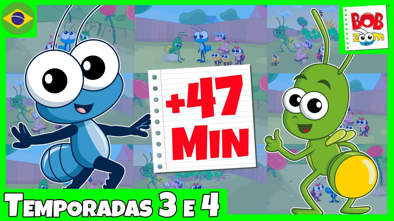 Temporadas 3 e 4 - Completo | Bob Zoom | Vídeo Infantil Musical Oficial @BobZoom