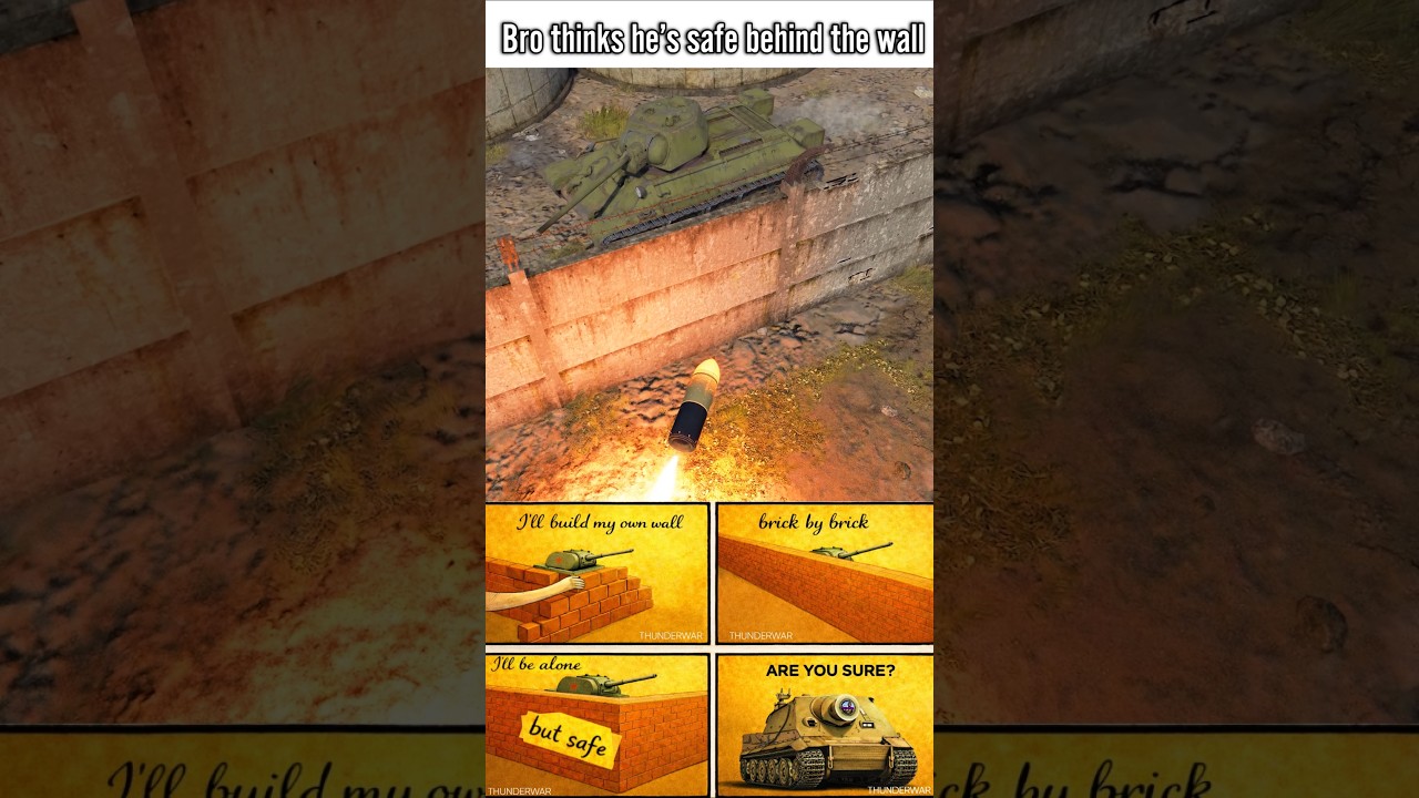 THIS GUY THINKS HE'S SAFE BEHIND THE WALL