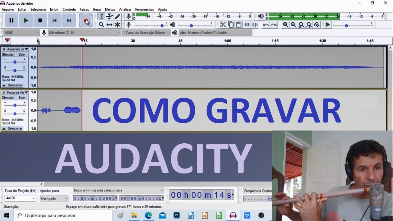 Como gravar suas criações musicais com o Audacity