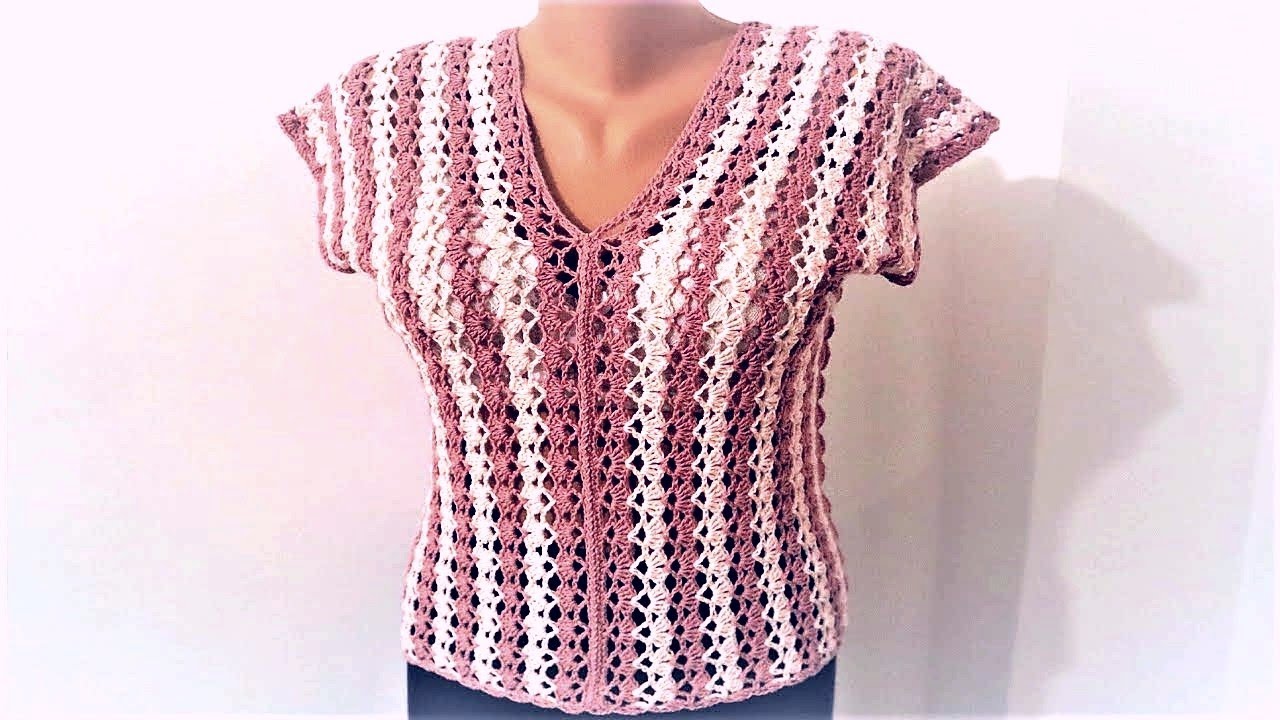 Cum crosetam bluza de vara Amalia - cel mai usor model de bluza crosetata / Tutorial pas cu pas