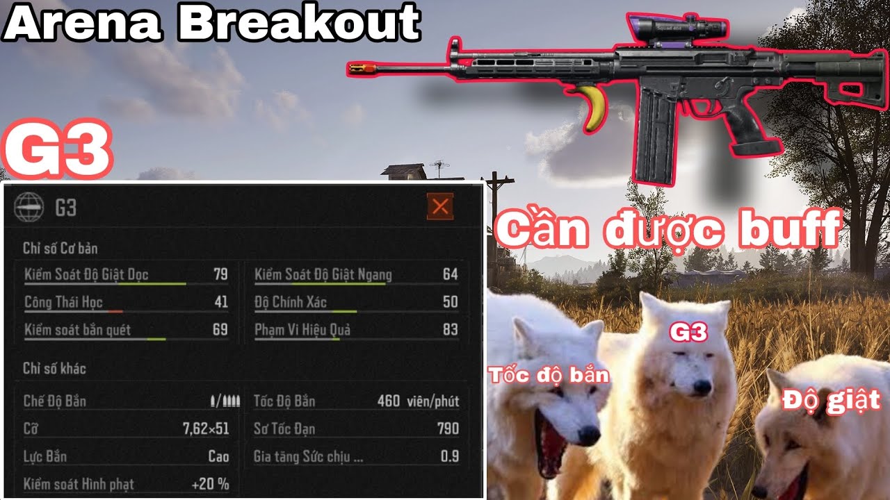 G3 khẩu súng cần được buff để phù hợp với mùa giải hiện tại | Arena Breakout 