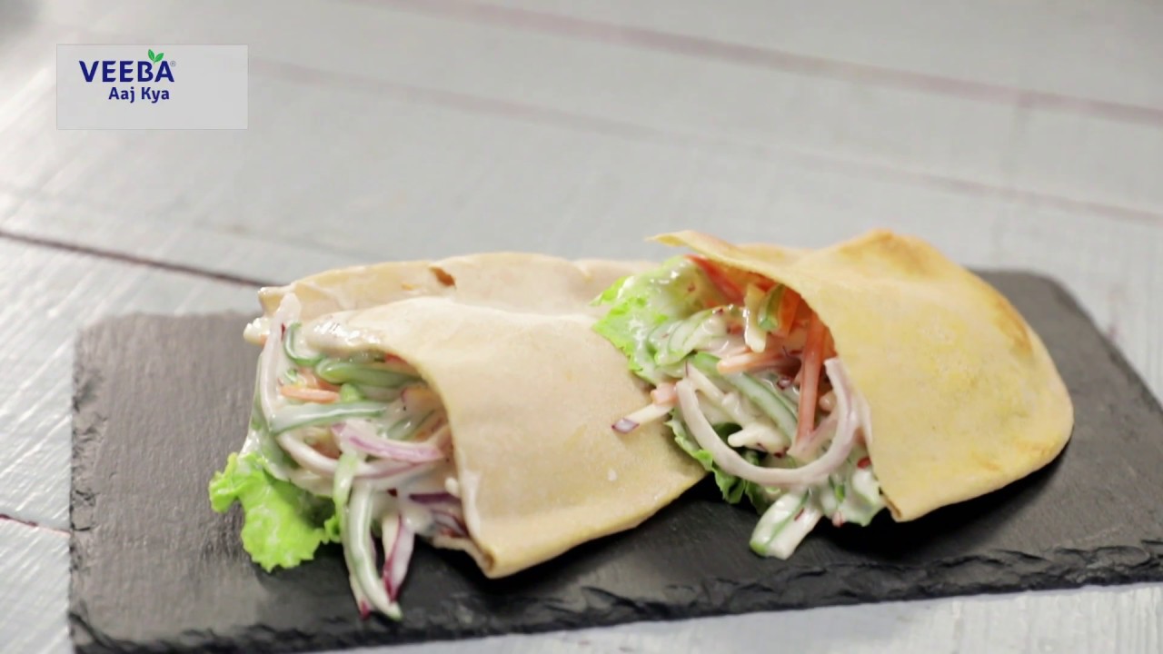 Coleslaw in pita pockets | Chef Shipra Khanna | Veeba. Aaj Kya Khaoge?