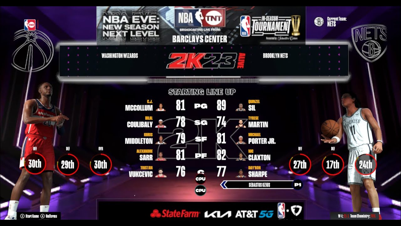 Wizards vs Nets #live #nba #nba2k23