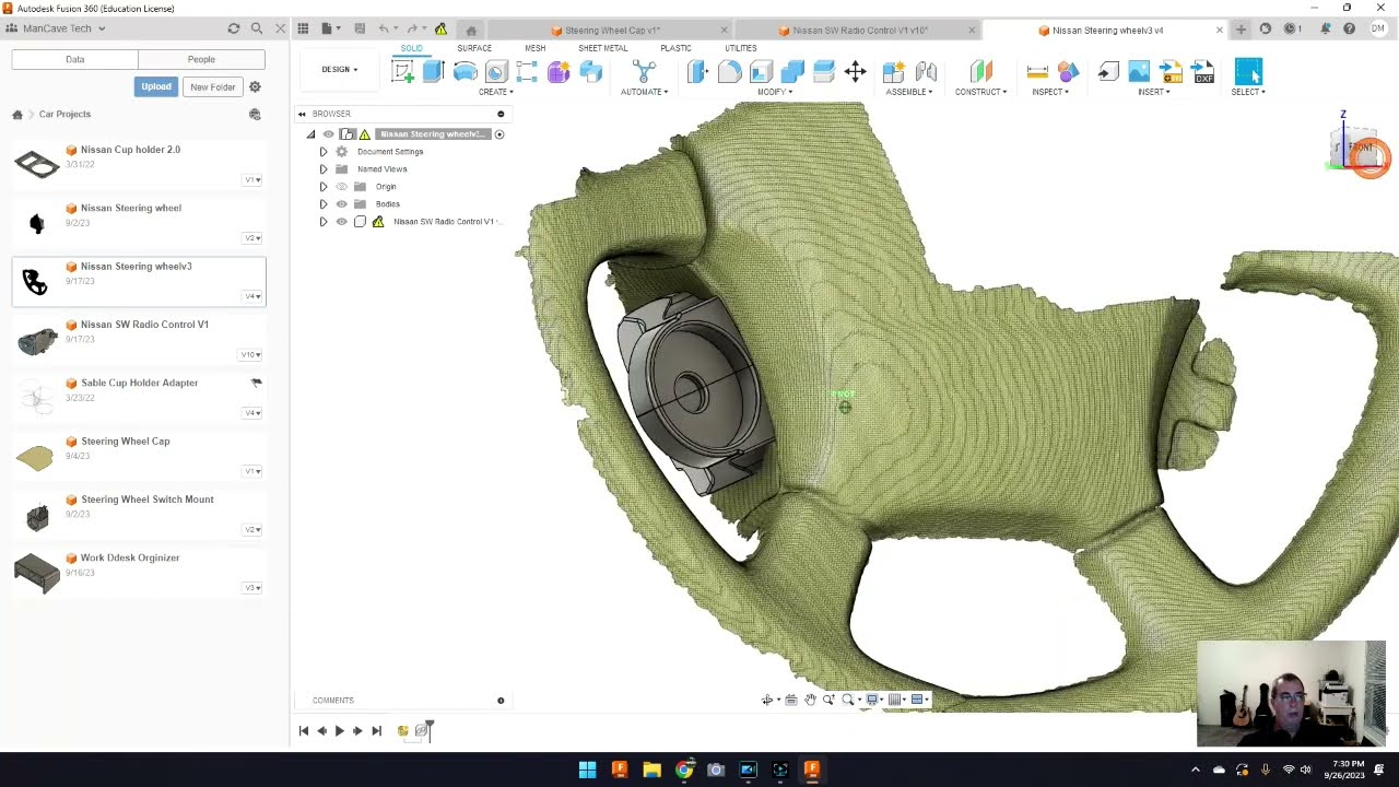 3D Scanning, Printing and Fusion 360