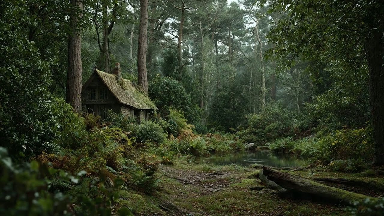 Peaceful Elderwood Hearth 🌲 Medieval Ambient Music (1 Hour)
