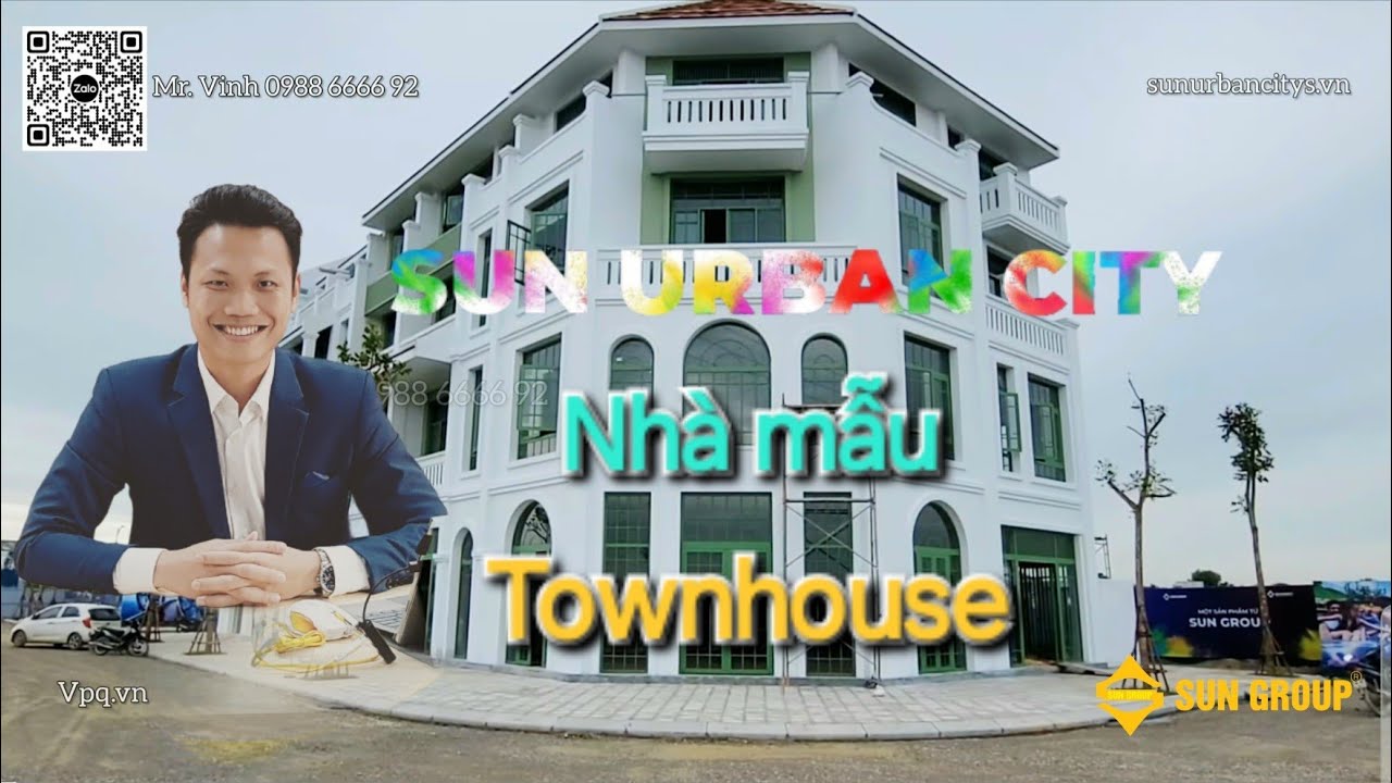 Nhà mẫu  Liền Kề (Townhouse) 4 tầng Sun Urban City Hà Nam