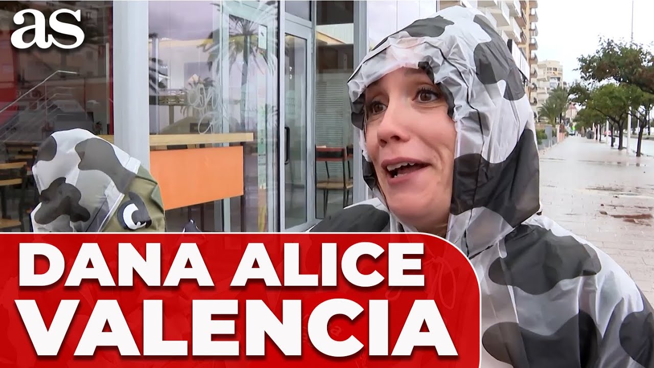 La DANA ALICE provoca FUERTES LLUVIAS y alertas en el litoral sur de Valencia