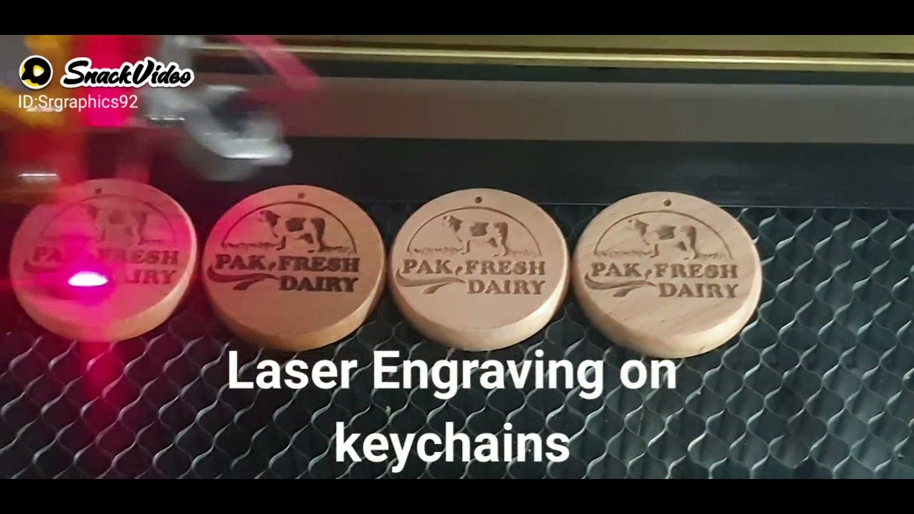 Laser Engraving In wood Keychains At Sr Graphics