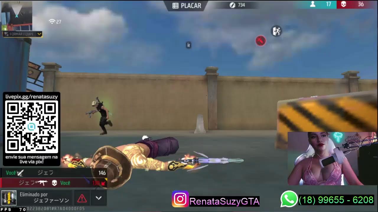 🔥FREE FIRE  FF LIVE  -  FREE FIRE AO VIVO AGORA  / hs capa / ff LIVES DE FF