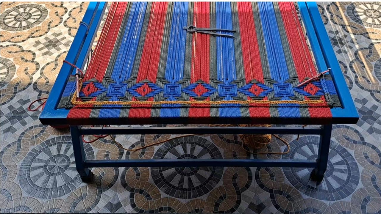 खाट बुनने का तरीका | चारपाई की डिजाइन | चारपाई | How to weave rope seat 