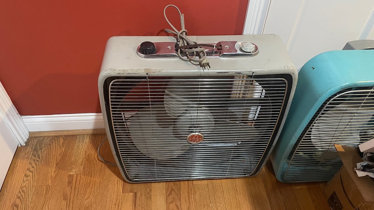 Vintage General Electric Box Fan /w automatic thermostat