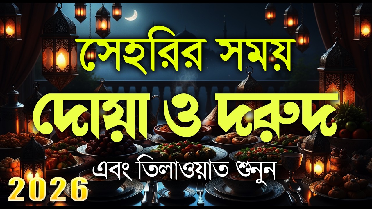 সেহরির সময় দোয়া ও দরূদ শুনুন Dua For Ramadan | Most Beautiful Doa For Ramadan 2025