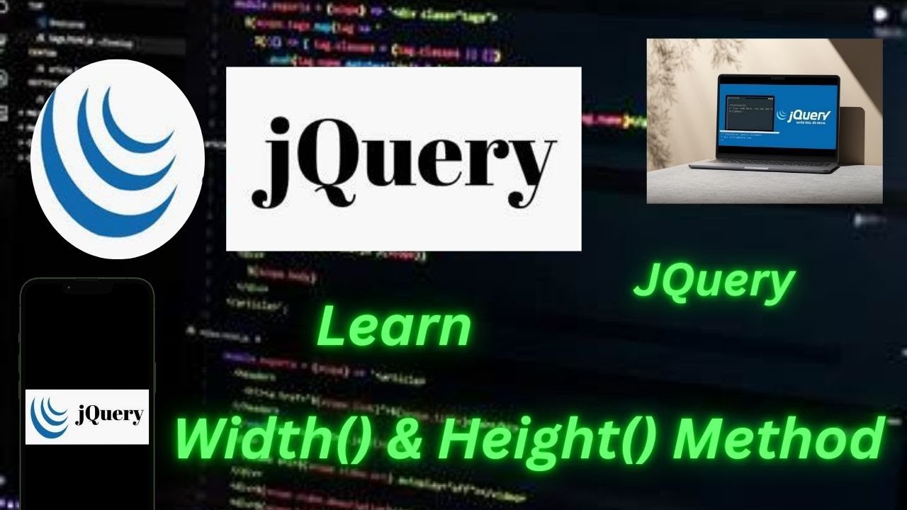 Метод jQuery для установки ширины и высоты