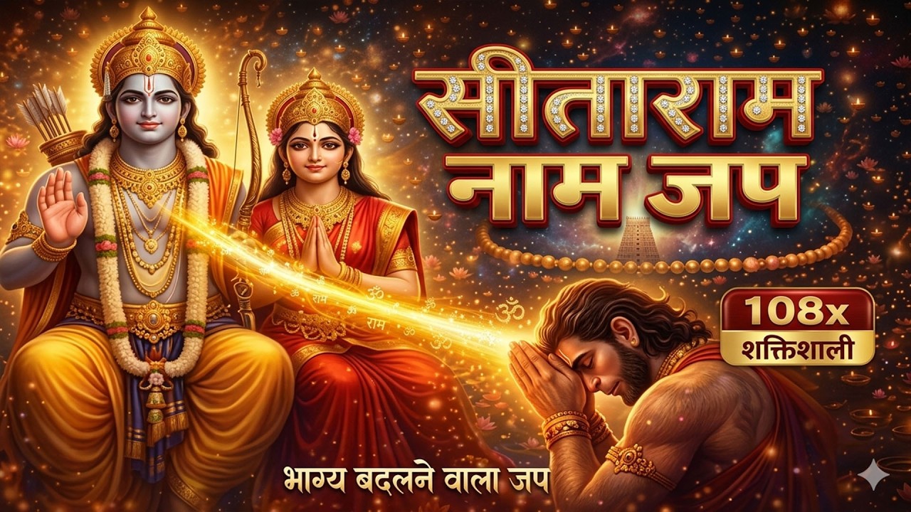 SitaramNam Jaap| सीताराम नाम जप | मन को शांति देने वाला भजन | Sitaram Naam Jap Meditation