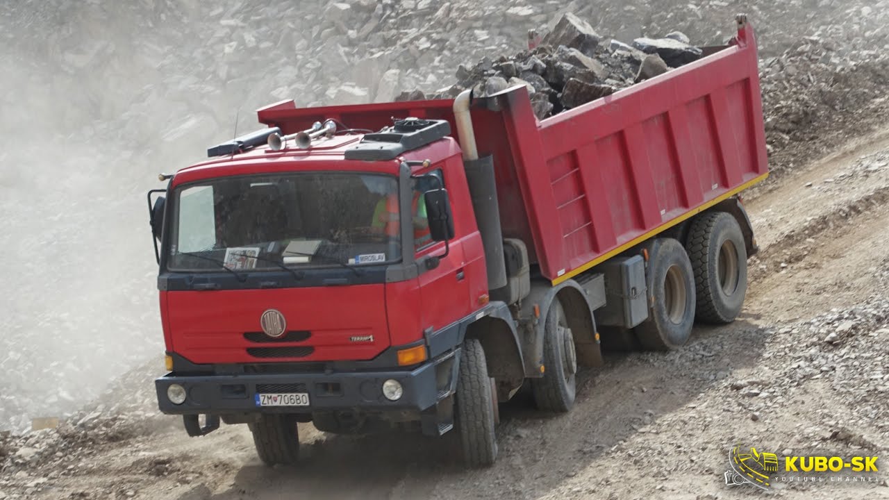 TATRA Terrno1 8x8 - driving at the quarry