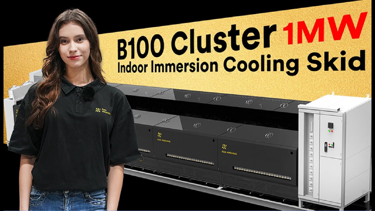 Introducing the Fog Hashing B100 Cluster &mdash; our flagship 1MW indoor immersion cooling solution.