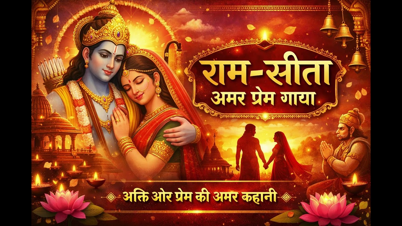 राम–सीता प्रेम कथा जो दिल छू ले | Most Beautiful Bhakti Song🌸4k cinematic vidio||