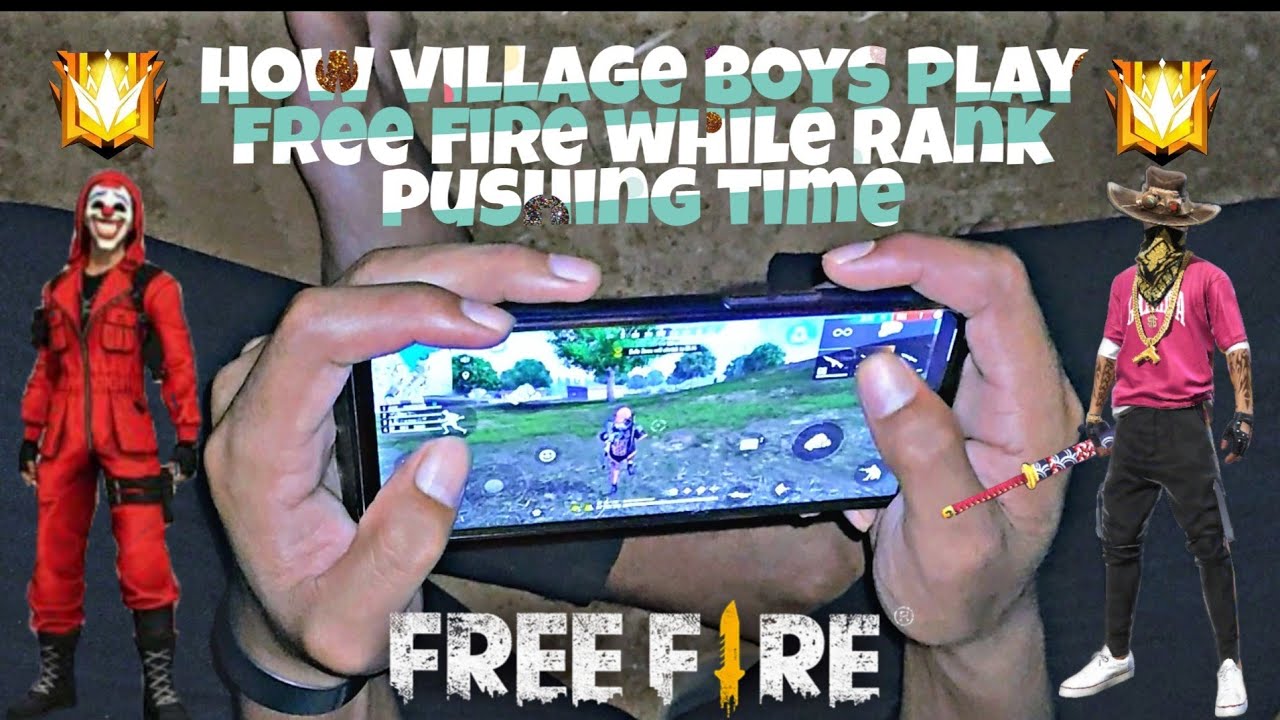 How village boys play free fire while rank pushing time pera SAMSUNG A3, A5,A6,A7, J2,J5,J7,S5,S7,S9
