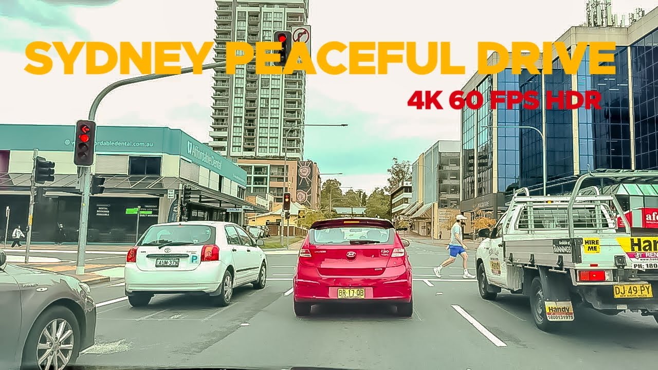 CITY ROUTE  Peaceful Sydney drive| Parramatta to St Johns Park 4K HDR 60FPS