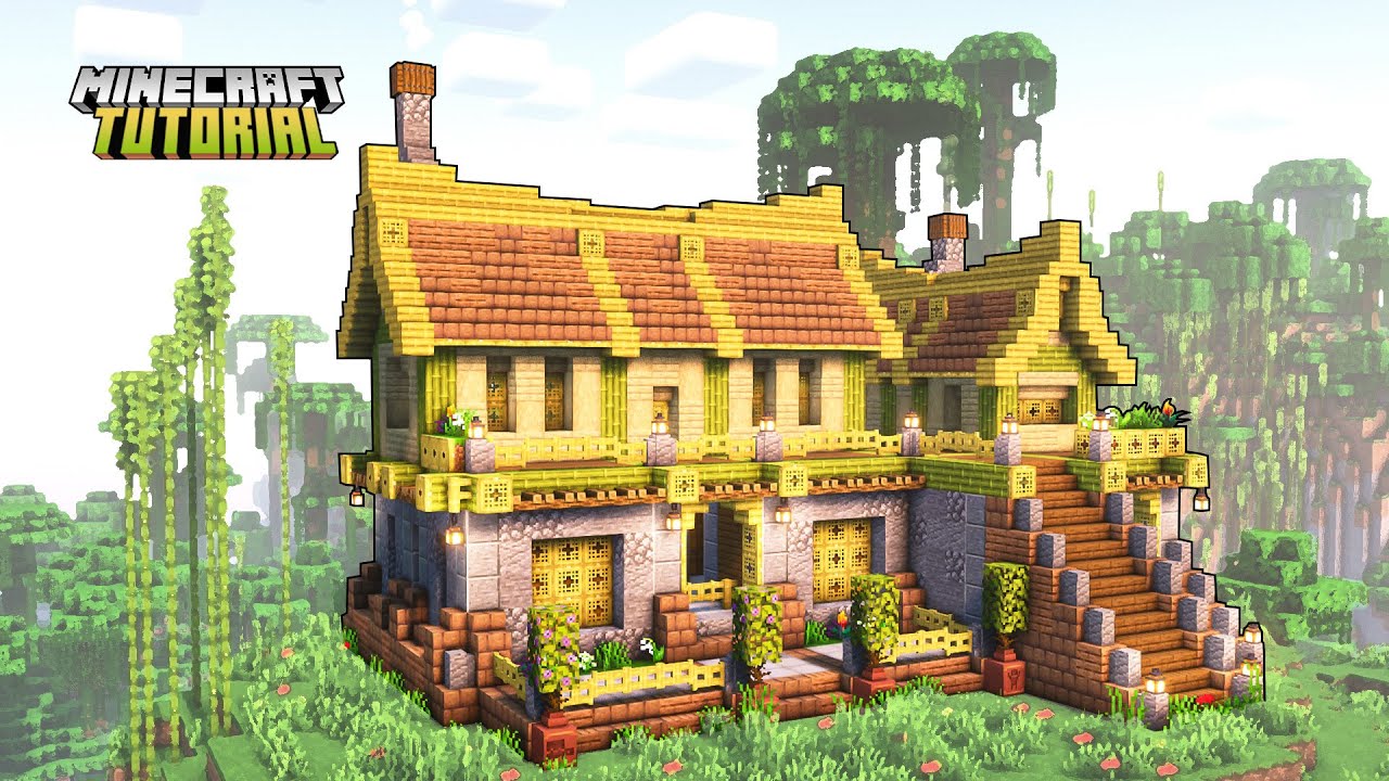 Minecraft Bamboo Starter House Tutorial