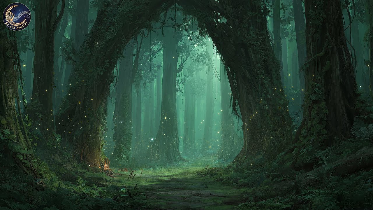 Song of Emerald Silence 🌲 Medieval Fantasy Ambience | Soft Light, Ancient Calm & Forest Serenity